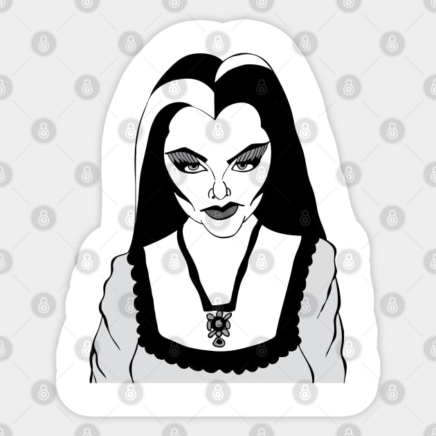 THE MUNSTERS FAN ART Sticker by cartoonistguy